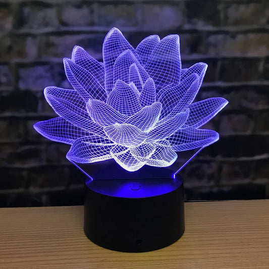 3DAcrylic - Nočná lampa Lotus