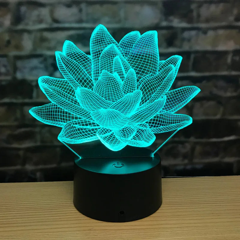 3DAcrylic - Nočná lampa Lotus