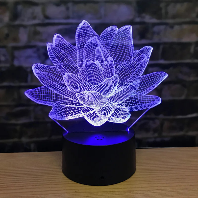 3DAcrylic - Nočná lampa Lotus