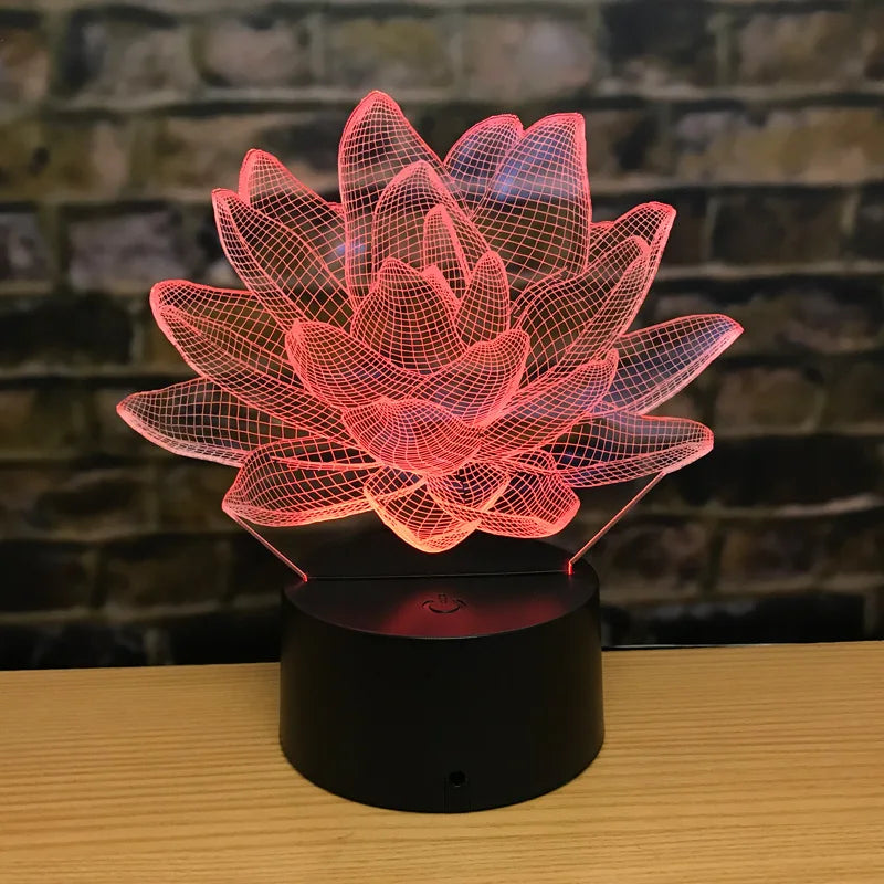 3DAcrylic - Nočná lampa Lotus
