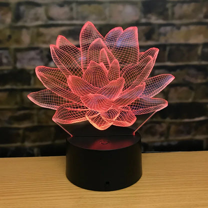 3DAcrylic - Nočná lampa Lotus