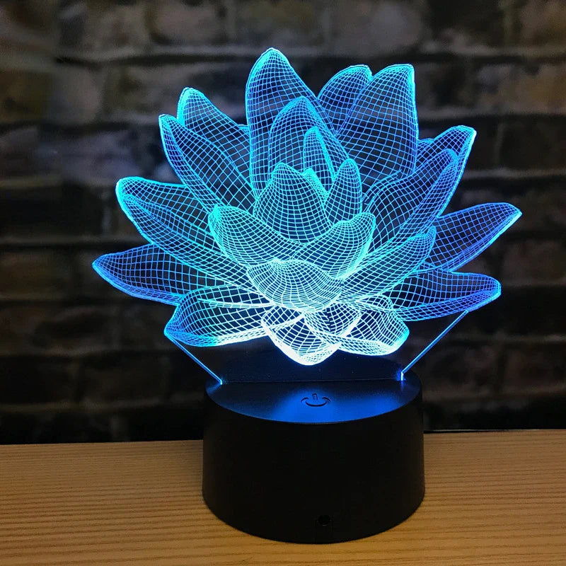 3DAcrylic - Nočná lampa Lotus