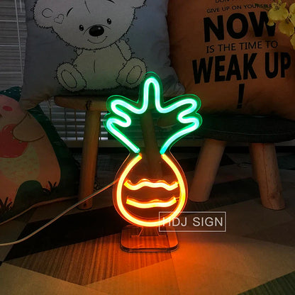 GlowGrill - Hamburg neónové LED nočné svetlo