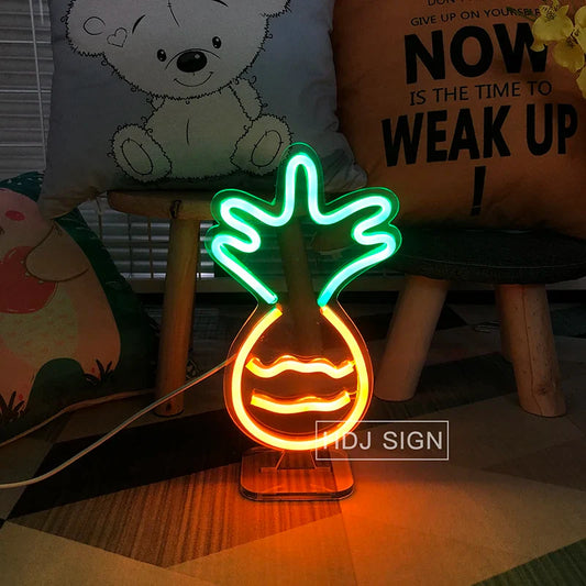 GlowGrill - Hamburg neónové LED nočné svetlo