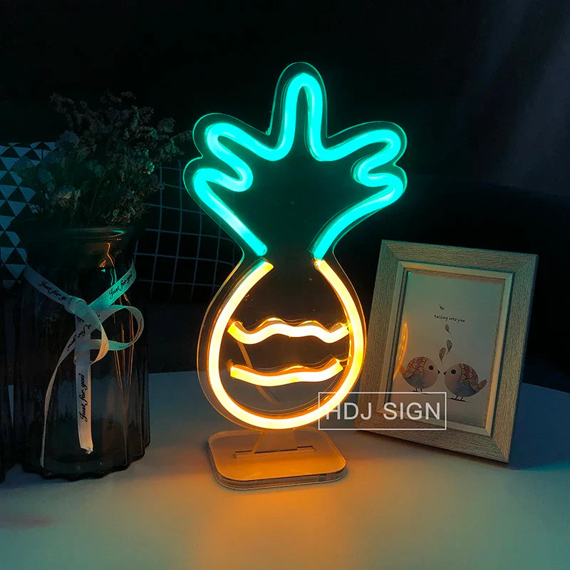 GlowGrill - Hamburg neónové LED nočné svetlo
