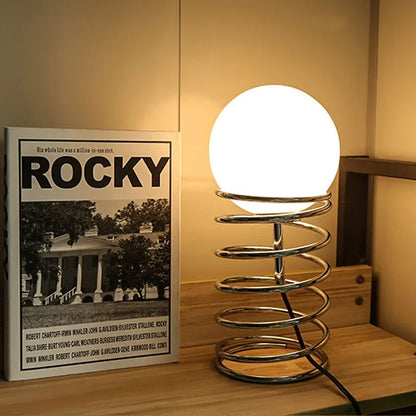 ArtisticStat - Stolová lampa z kovového skla s pierkami