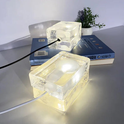 Crystal Clear - stolová lampa Transparante