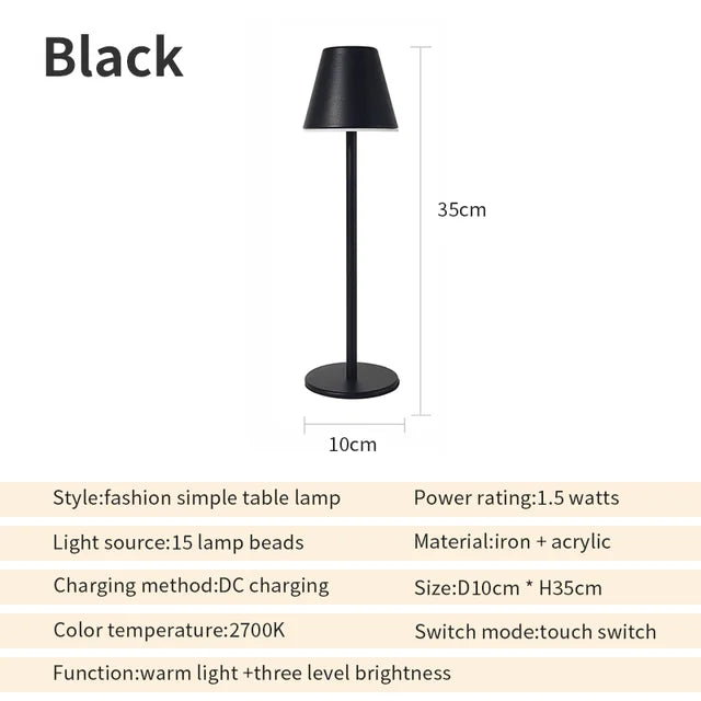 EcoGlow - Nabíjateľná stolová lampa