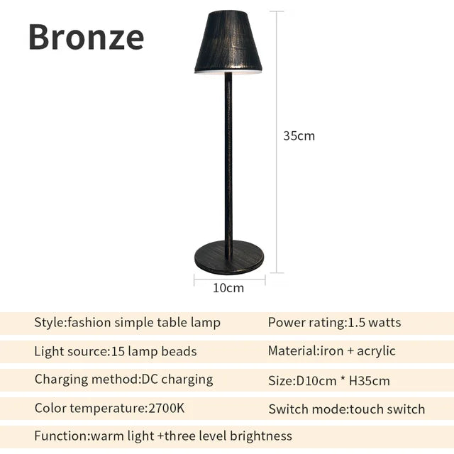 EcoGlow - Nabíjateľná stolová lampa
