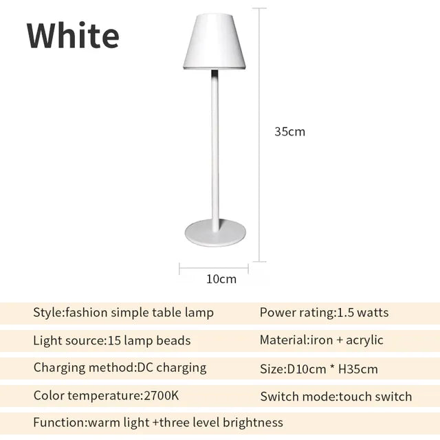 EcoGlow - Nabíjateľná stolová lampa