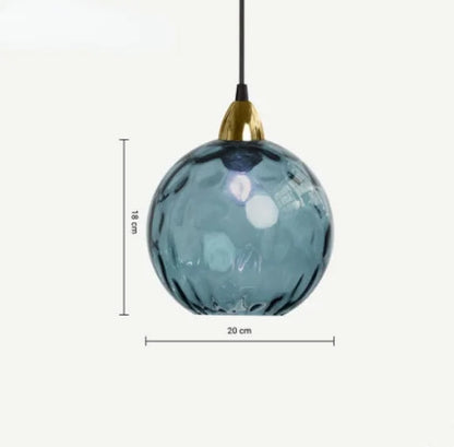 CrystalGlobe - Sklenené guľové závesné svietidlo