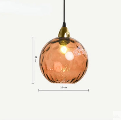 CrystalGlobe - Sklenené guľové závesné svietidlo