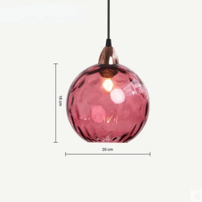 CrystalGlobe - Sklenené guľové závesné svietidlo