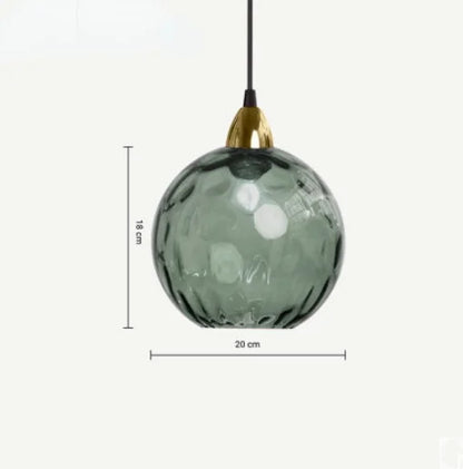 CrystalGlobe - Sklenené guľové závesné svietidlo