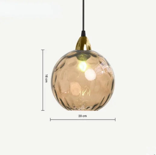 CrystalGlobe - Sklenené guľové závesné svietidlo