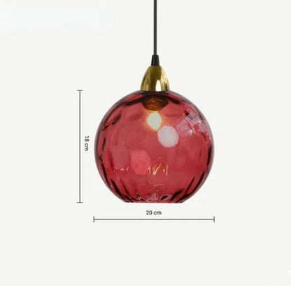 CrystalGlobe - Sklenené guľové závesné svietidlo