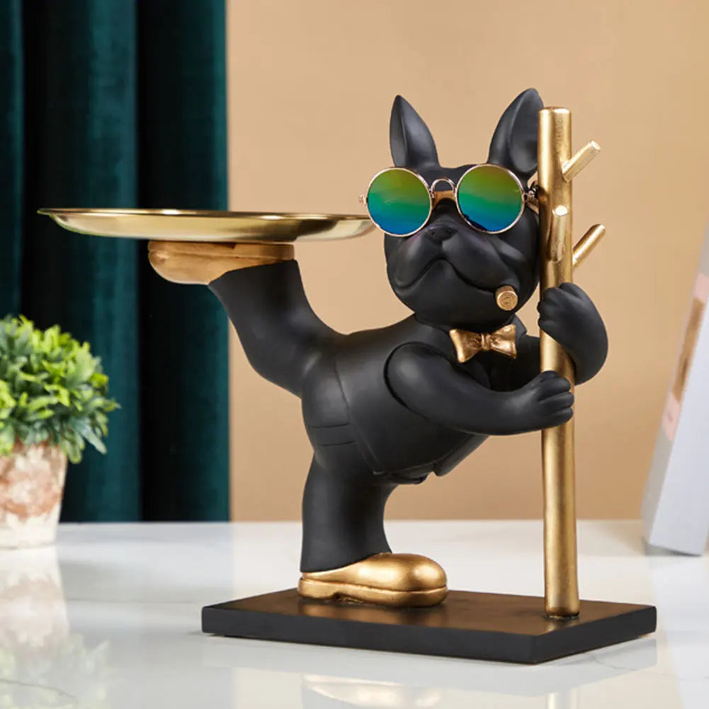 BarkBlend - Soška psa Dekoratívny kovový podnos