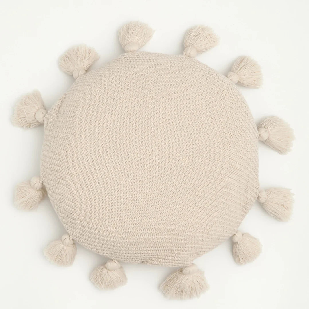 TasseledPlush | Mäkký okrúhly vankúš na sedenie