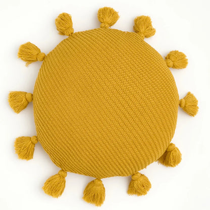 TasseledPlush | Mäkký okrúhly vankúš na sedenie