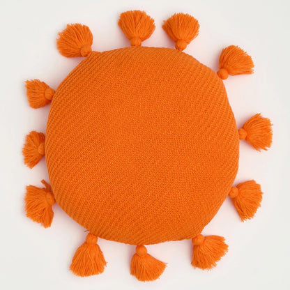 TasseledPlush | Mäkký okrúhly vankúš na sedenie