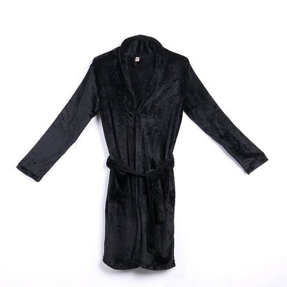 CozyShawl | Predĺžený plyšový župan so šálovým golierom
