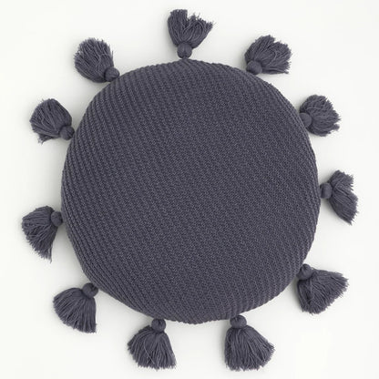 TasseledPlush | Mäkký okrúhly vankúš na sedenie