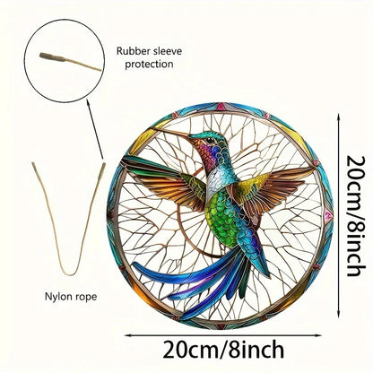 StainedRound - Závesný lapač kolibríkov