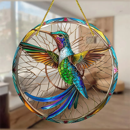 StainedRound - Závesný lapač kolibríkov