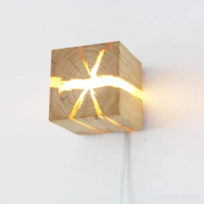 SolidWood - Nástenné svietidlo Cube Craft