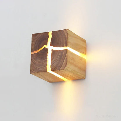 SolidWood - Nástenné svietidlo Cube Craft