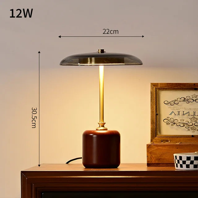 LuxuryGlass - LED lampa s hríbom