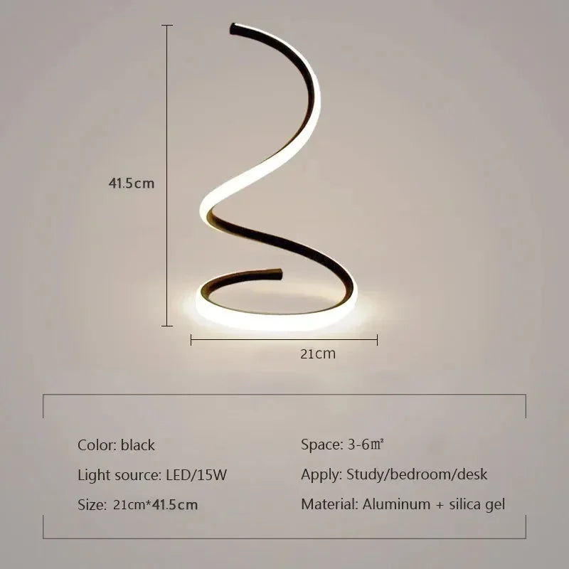 GlowStream - Moderná stolová LED lampa