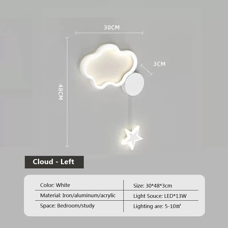 Dreamscape - Nástenné svietidlo Cloud Star Moon