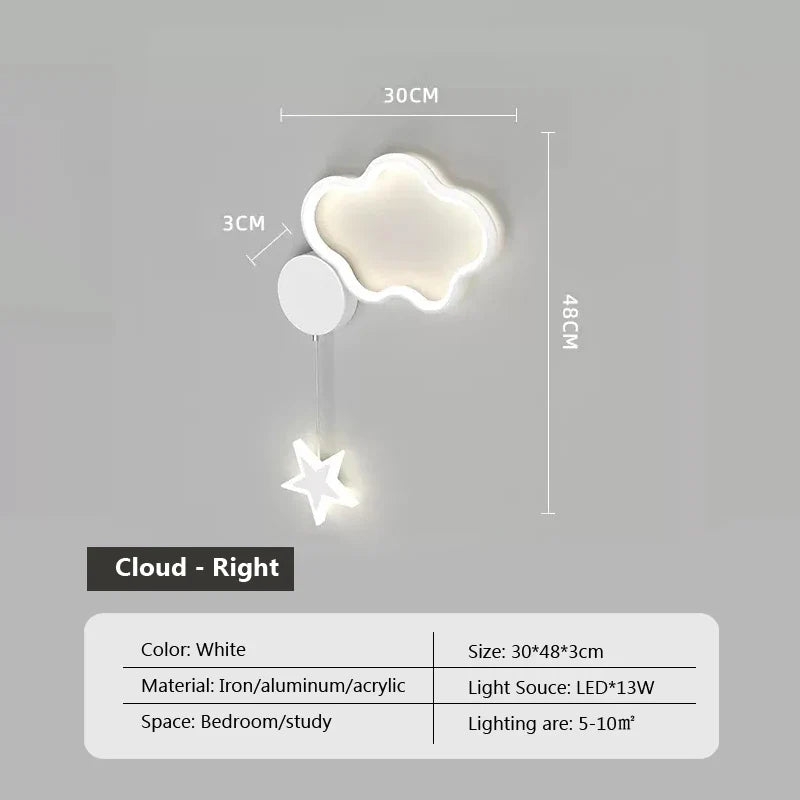 Dreamscape - Nástenné svietidlo Cloud Star Moon