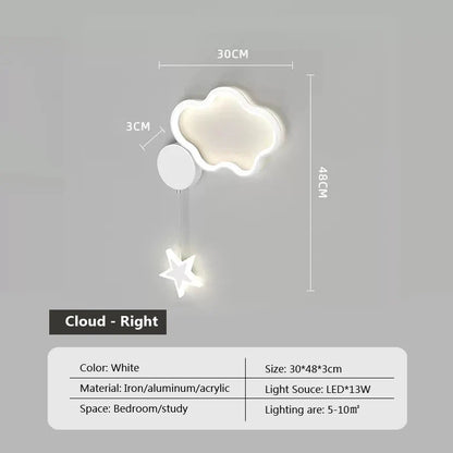 Dreamscape - Nástenné svietidlo Cloud Star Moon