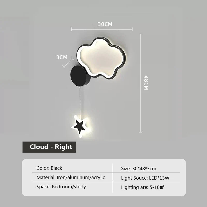 Dreamscape - Nástenné svietidlo Cloud Star Moon
