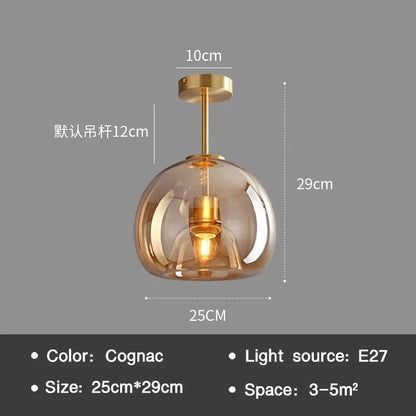 EssenceGlow - Minimalistické sklenené stropné svietidlo