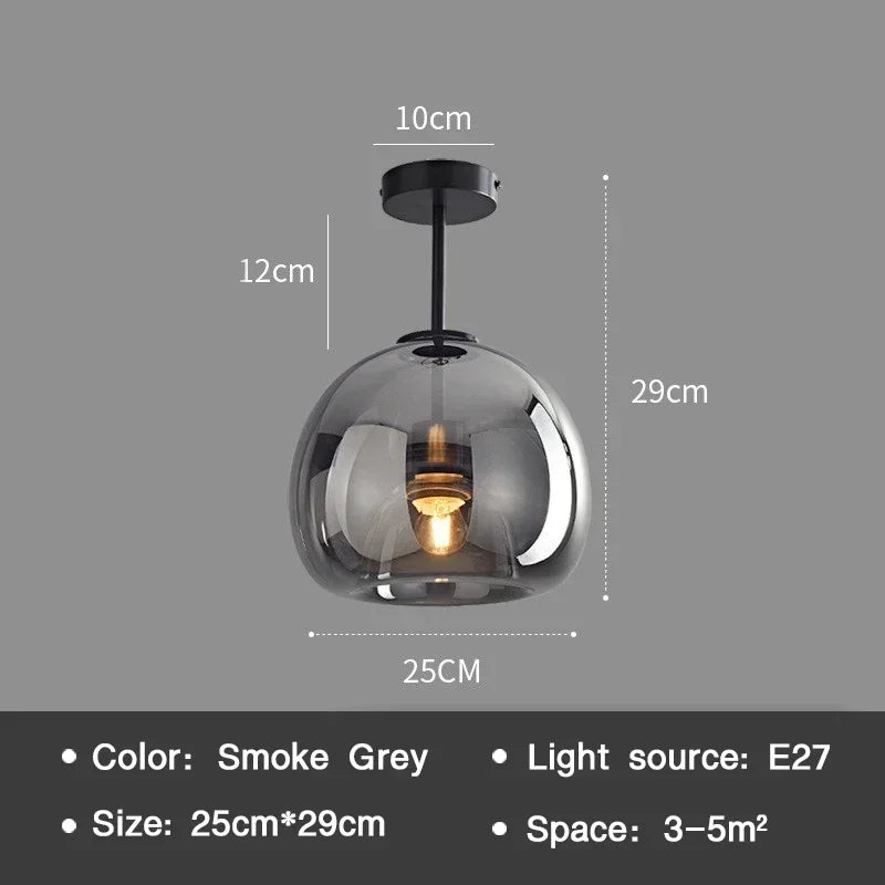 EssenceGlow - Minimalistické sklenené stropné svietidlo