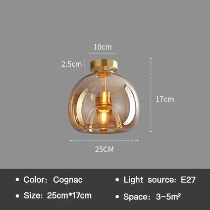 EssenceGlow - Minimalistické sklenené stropné svietidlo