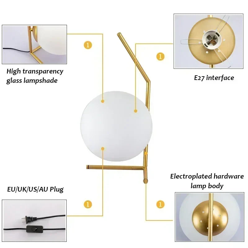 ClearEleganz - Moderná minimalistická stolová lampa