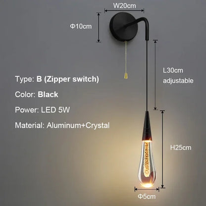 LuxePost - Nástenné svietidlá Post Crystals