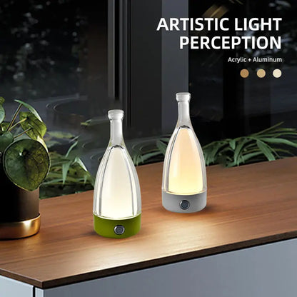 Bottle Glow - Stolná lampa na barovú fľašu