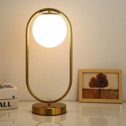 OrbGlow - Stolová lampa so sklenenou guľou