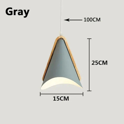 LuxeLuminaire - Moderná závesná lampa zo železa a dreva