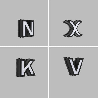 LetterGlow - Vonkajšie nástenné svietidlo s písmenami