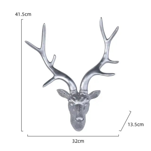 RusticReindeer - Nástenná dekorácia s hlavou jeleňa