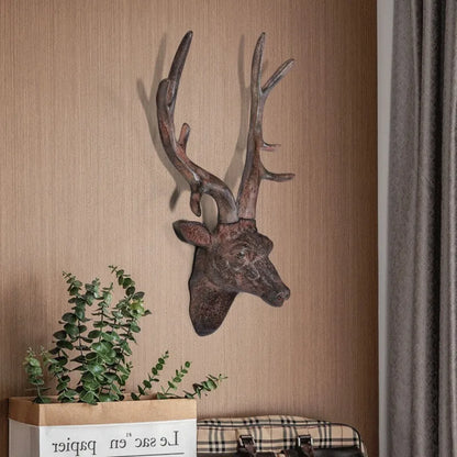 RusticReindeer - Nástenná dekorácia s hlavou jeleňa