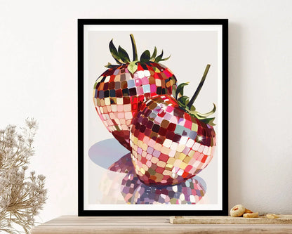 DiscoBerry | Disco Strawberry Umelecký nástenný plagát