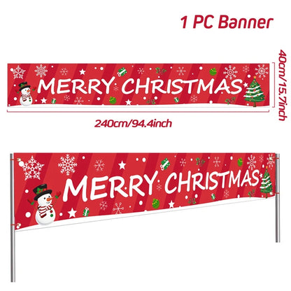 BannerGreetings | Vianočná vonkajšia vlajka Banner