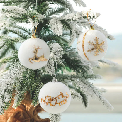 WhiteChristmas | Biele penové vianočné ozdoby